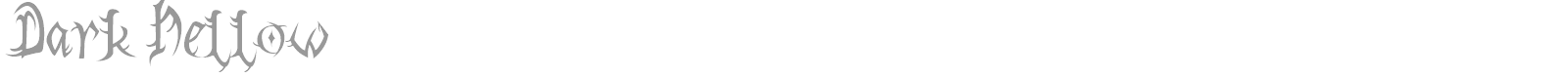 Dark Hellow font preview